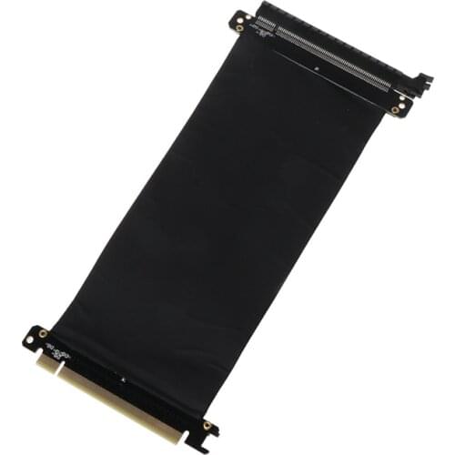 PCI Express 3.0 High Speed 16x Flexible Cable Extension Port Adapter Riser Card Connector Cable 24cm C26