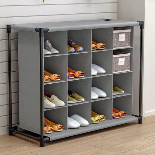 Simple shoe rack racks household multi-layer economy dormitory shoes cabinet door locker dust storage rack