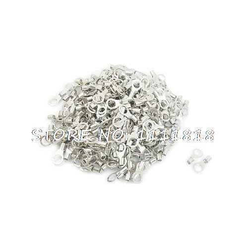 RNB8-10 Ring Type Non-Insulated Spade Cable Terminals 500pcs for AWG 8