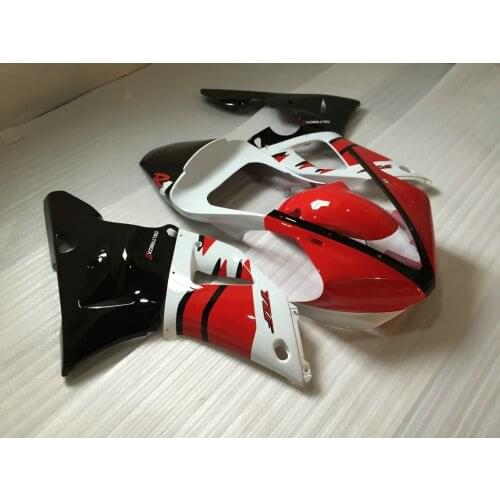 Racing Motorcycle Fairing kit for YAMAHAA YZFR1 00 01 YZF R1 2000 2001 YZF1000 Red white black ABS Fairings set+7gifts YC55