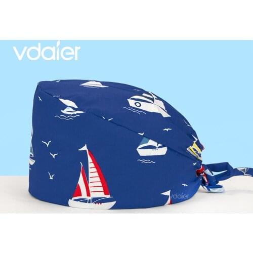 Surgeon cap man Medical Scrub Hat Hospital Doctor Work Caps Health Worker Scrub Cap Pet clinic Nurse Beautician Nursing Hat