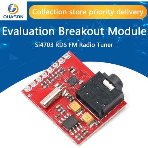 Si4703 RDS FM Radio Tuner Evaluation Breakout Module For Arduino AVR PIC ARM Radio Data Service Filtering Carrier Module