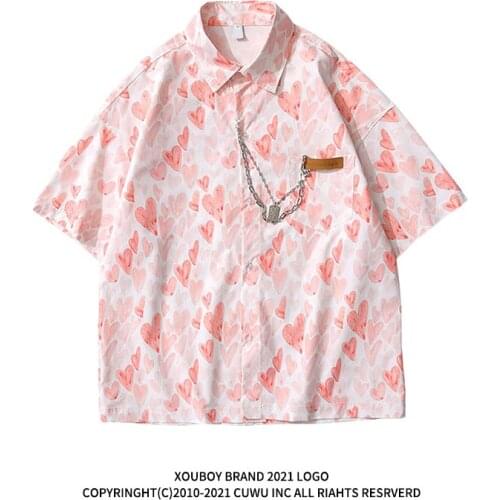 Women Shirts 2021 Chic Ladies Streetwear Loose Shirt Female Outfit Girls Tops MID Sleeve Hiphop Oversize 01