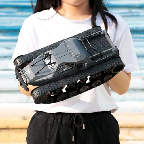 1/12 2.4GHz Electric Caterpillar RC Tank 360° Rotating Remote Control Tank Panzer Armored Vehicle Toys Gifts for Boys Childrens