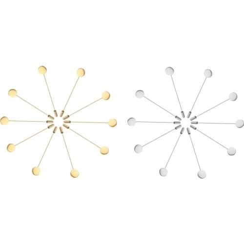 10 Pieces Copper Empty Base 1.5cm Lapel Stick Pin Hat Brooches DIY