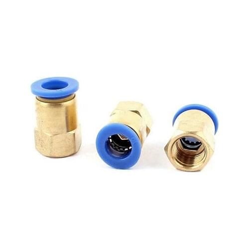 3pcs 1/4 BSP Thread to 10mm Push in Pneumatic Air Quick Connect Tube Fitting