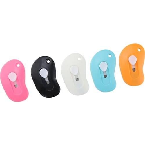 5PCS Candy color Office mini utility knife Small express box opener Creative portable paper cutter