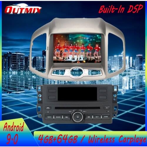Android 9 PX5/PX6 4+64G DSP Carplay IPS Screen For Chevrolet Captiva 2012 2013 2014 2015 + Car Multimedia Head Unit DVD Player