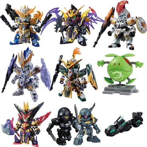 Bandai Assemble Model SD GUNDAM WORLD SANGOKU SOKETSUDEN Q Toys Boy Girl Gift Action Figure