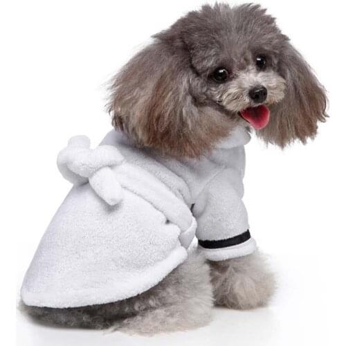 Dog Bathrobe S M L XL Pet Dog Bath Towel for Small Medium Large Dogs Microfiber Super Absorbent Pet Drying Towel Quick-Drying