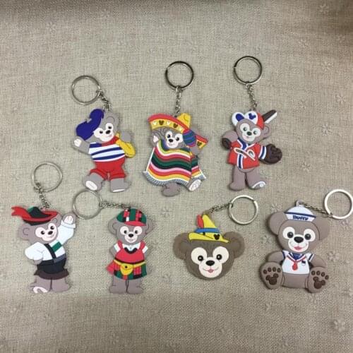 Disney Duffy ShellieMay StellaLou Fashion Anime Toy Figures Keychain Cartoon Keyholder Birthday Children Gifts