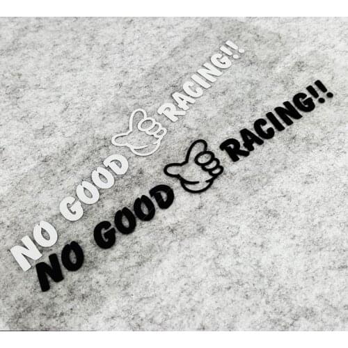 Black/ White NO GOOD RACING Car sticker OSAKA Japan JDM Drift Racing Team Decals Accessories for Truck Vans Biker