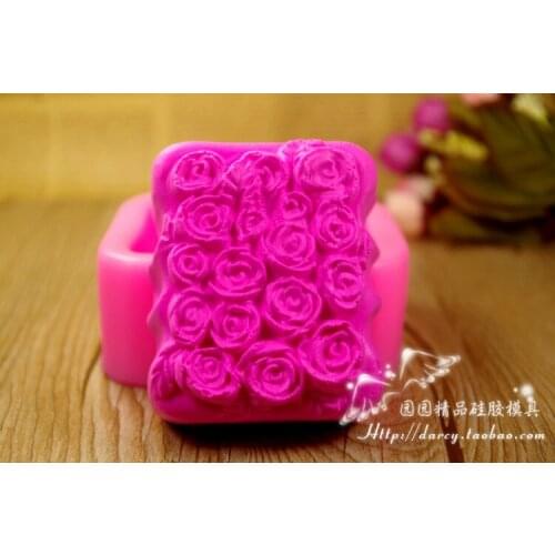Flower Silicone Soap mold Handmade 3D mould DIY Carft molds S237