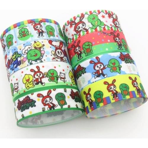 DHK 50yards MAIZEN SISTERS Printed Grosgrain Ribbon Accessory Hairbow Headwear Decoration DIY Wholesale OEM S1443