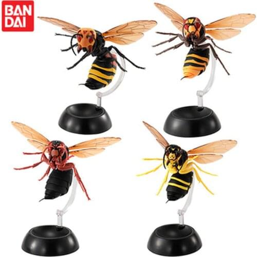 Bandai Genuine Gacha Suzumebachi Vespa Honey Bee Giant Simulation Insect Series 02 Anime Action Figure Toys Model Ornaments