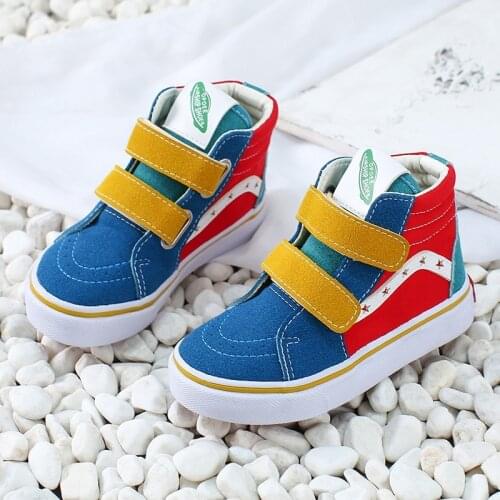 New Casual Girls Boys Canvas Shoes High Sneakers for Children Shoes Non-slip 2021 Spring Autumn Kids Sneakers Sport Shoes Teens