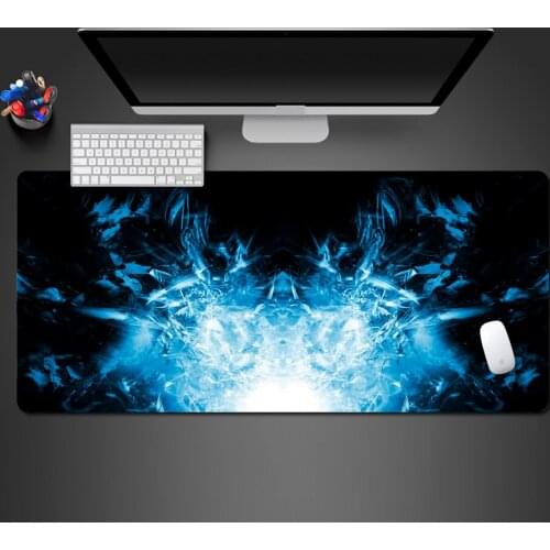 Cool Blue Flame Mouse Pad High Quality Gamers Large Game Pads Home Computer Keyboard Mousepad To Gaming Mouse Pad Selling Gifts