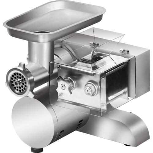 Commercial meat grinder dual-purpose 2200W high-power mincer,300kg/h meat machine, sausage stuffer, shredder and slicer