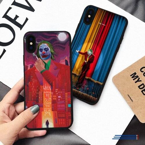 Clown Movie Cartoon Soft Black Silicone Case For iPhone 7 8 Plus X XS Max XR Coque Case For iphone 6 6s Plus 11Pro Phone Cover