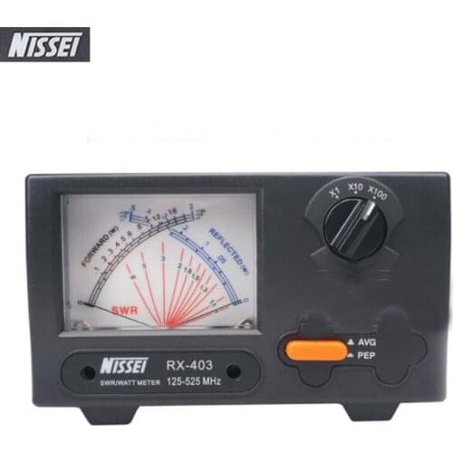 Original NISSEI RX-403 125-525MHZ 200W Short Wave UV Standing Meter SWR RX403 Digital Power Meter for Radio Walkie Talkie Device