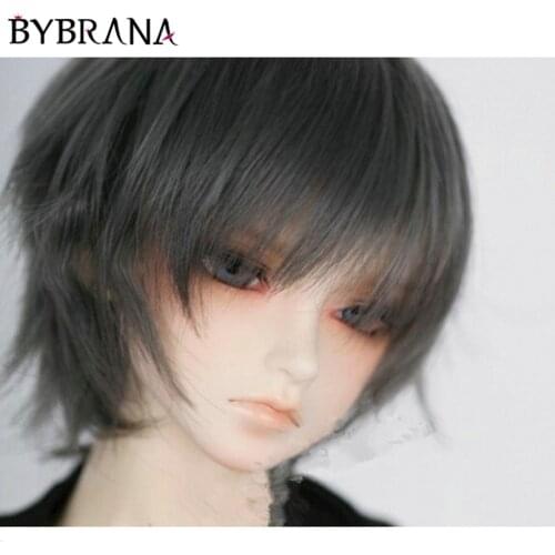 Bybrana 1/3 1/4 1/6 1/8 BJD Doll Wig High Temperature Fiber Fashion Short BJD Wig Hair for Dolls Toy Accessories Good Quality