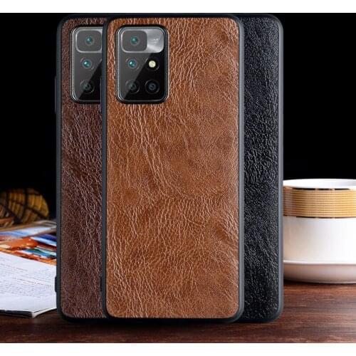 Luxurious leather case for Xiaomi Redmi 10 5G with Business design ,TPU+PC 2in1 material cover for Redmi 10 5g case funda capa