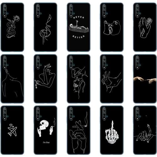 Silicon Case For Huawei Nova 5T Case Soft TPU Back Phone Cover For Nova5T 5 T YAL-L21 6.26'' Fundas Full Protection Coque Bumper
