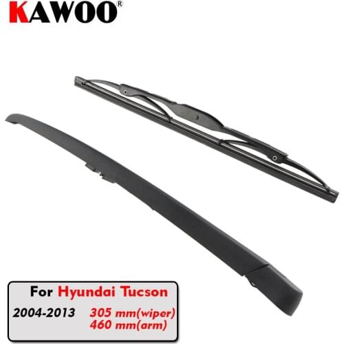 KAWOO Car Rear Wiper Blade Blades Back Window Wipers Arm For Hyundai Tucson Hatchback (2004-2013) 305mm Auto Windscreen Blade