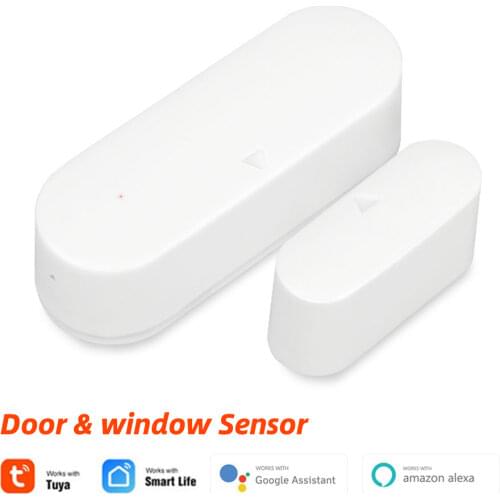 Tuya Smart WIFI Door Window Sensor Alarm Magnetic Detector House Security Intelligent Automation Work With Alexa Google Home