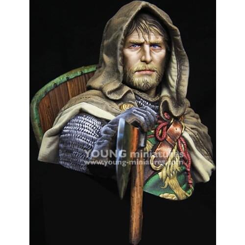 1/10 EUROPEAN KINGHT 13th Century, Resin Model figure GK, Historical themes, Unassembled and unpainted kit