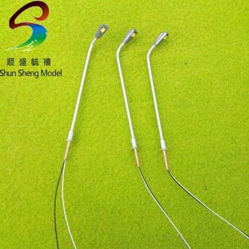 20 Pcs/Lot Layout Streets Lamp Model Metal Single Head LED Light Lamppost Model Railway Street Lighting 3V