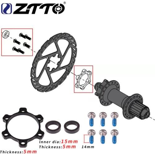 ZTTO Boost Hub Adapter Change 100x15 to 110x15 142x12 to 148x12 110 148 Boost Hub Spacer Washer 6 Bolt standard Thru Axle 15mm