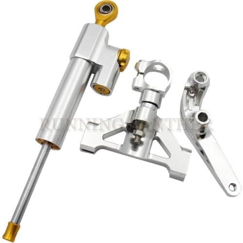 Aluminum Steering Damper Stabilizer with Bracket For Kawasaki ZZR1400 ZX-14R 2006-2015