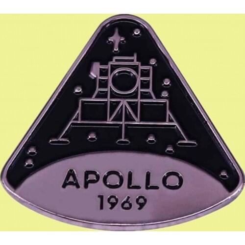 Apollo 11 Command Space Capsule Moon Lander 1969 Enamel Pin Outer Space Ship Astronaut universe Jewellery brooch badge