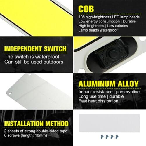 Trunk Car Interior Lights Roof Super Brigtht 12V-24V Ceiling Accessories