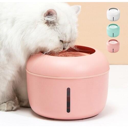 Electric Pet Cat Water Fountain Automatic Loop Filter Cat Dog Water Drinking Bowl Fountain USB Charging