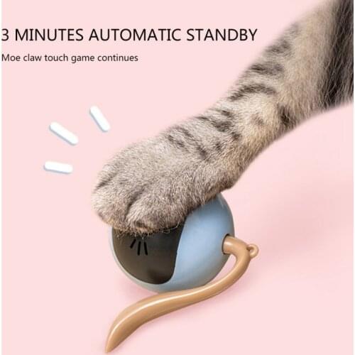 Electronic Pet Cat Toy Smart Cat Toy Rotating Ball Funny Cat Exercise Toy Rechargeable Ball Toys For Cats Kitten Kitty #4
