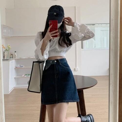 GDZSHP Denim Skirts For Women