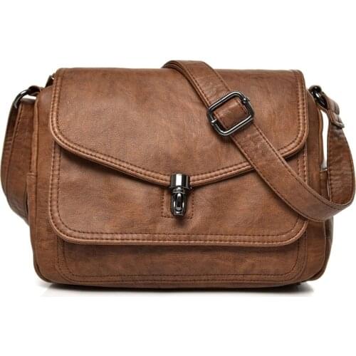 Women Leather Travel Bags Luxury Ladies Shoulder Bags Ladies Designer Women Crossbody Messenger Bags for Female