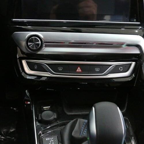 Car Central Control Sequin Stickers Panel Cover Double Flash Trim For Peugeot 308 308S 2016-2019 Accessories