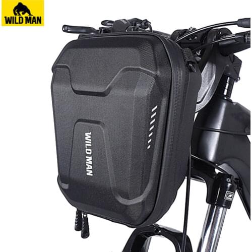 WILD MAN Multifunctional Bike Front Bag Waterproof Cycling Head Bag EVA Hard Shell Bicycle Handlebar Bag Cycling Assessoires