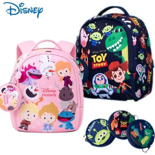 New Disney Children School Bag Toy Story Buzz Lightyear Boys Backpack Frozen Cute Kindergarten Girls Schoolbag Kids Cartoon Bags
