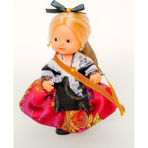 Dress and Catalonian accessories for doll Barriguitass famous, doll not included. Manufactured in Spain. Gift Collection