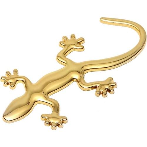 Car styling 3D Metal Gecko Lizard Sticker For Alfa Romeo 147 156 159 Alfetta Berlina Brera Mito Giulia Milan