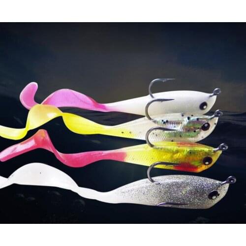 1pcs DYGYGYFZ 3D Fishing Lure 10g/10cm Soft Bait Capuchin Shad Worms Bass Pike Minnow Silicon Rubber Fishing Tackle