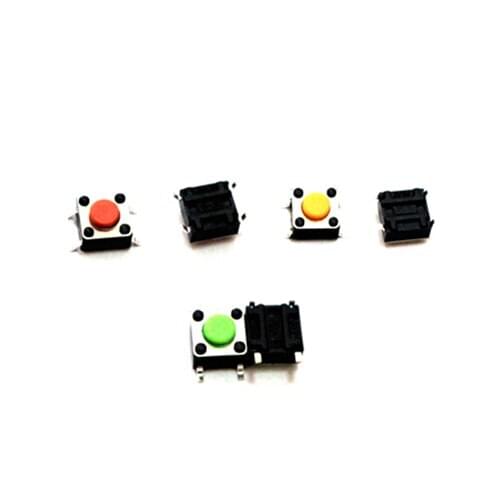 1000Pcs 6*6*4.3mm SMD Micro Push Button Tactile Tact Electronic Switch Brown/Blue/Black/Red/Orange/Green/Yellow/White