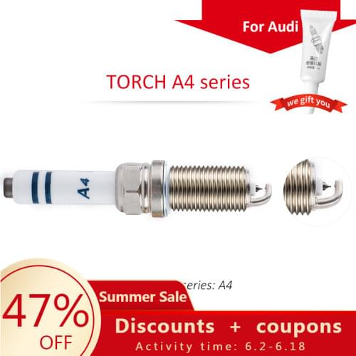 4packs/6packs China original TORCH spark plugs FQ5NPP332S/PLFER7A8EG//KEC6PYPB-1/TORCH-A4
