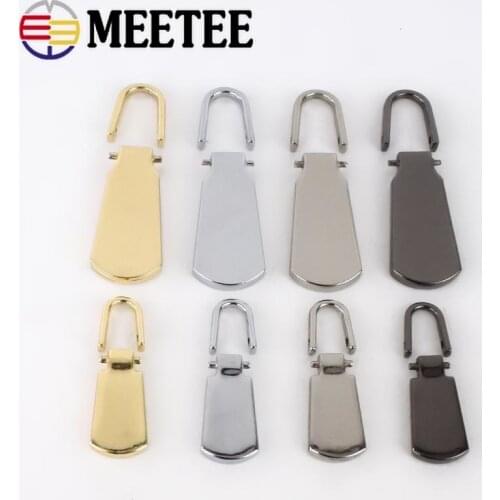 5Pcs Detachable Zipper Pull Tabs 5# Metal Zip Pullers For Zips Sliders Head Zippers Repair Kits DIY Sewing Accessories ZT101