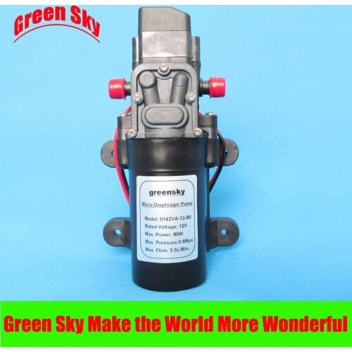 5.5L/Min. 8m range 80W high pressure 12v dc diaphragm pump