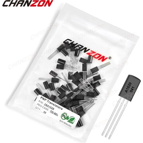 50Pcs 2SA1020 TO-92L PNP Transistor Bipolar Junction BJT Pwerful Tube Fets -2A -50V Integrated Circuits